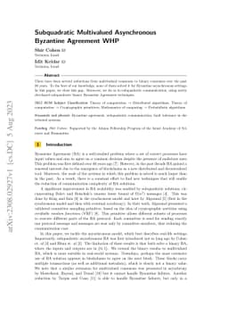 Subquadratic Multivalued Asynchronous Byzantine Agreement WHP