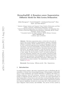 DermoSegDiff: A Boundary-aware Segmentation Diffusion Model for Skin
  Lesion Delineation