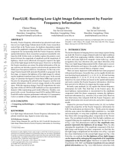 FourLLIE: Boosting Low-Light Image Enhancement by Fourier Frequency
  Information