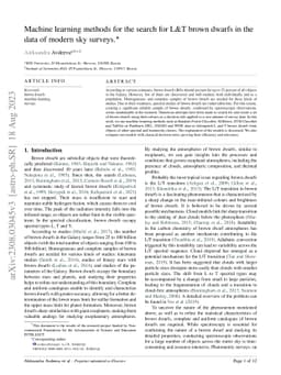 Machine learning methods for the search for L&T brown dwarfs in the data
  of modern sky surveys