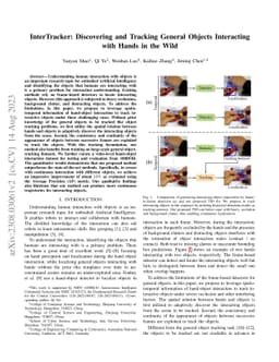 InterTracker: Discovering and Tracking General Objects Interacting with
  Hands in the Wild