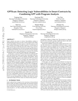 GPTScan: Detecting Logic Vulnerabilities in Smart Contracts by Combining
  GPT with Program Analysis