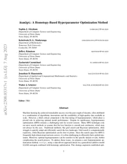 HomOpt: A Homotopy-Based Hyperparameter Optimization Method