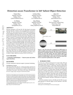 Distortion-aware Transformer in 360° Salient Object Detection