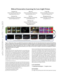 Bilevel Generative Learning for Low-Light Vision