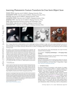 Learning Photometric Feature Transform for Free-form Object Scan