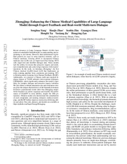 Zhongjing: Enhancing the Chinese Medical Capabilities of Large Language
  Model through Expert Feedback and Real-world Multi-turn Dialogue