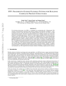 FFF: Fragments-Guided Flexible Fitting for Building Complete Protein
  Structures