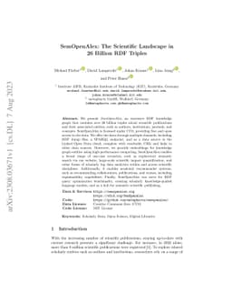 SemOpenAlex: The Scientific Landscape in 26 Billion RDF Triples