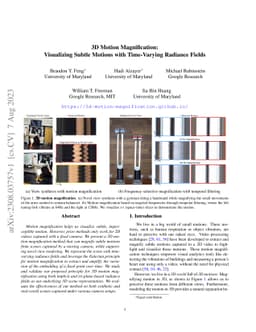 3D Motion Magnification: Visualizing Subtle Motions with Time Varying
  Radiance Fields
