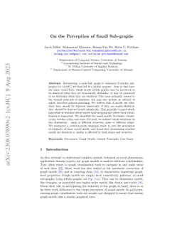 On the Perception of Small Sub-graphs