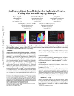 Spellburst: A Node-based Interface for Exploratory Creative Coding with
  Natural Language Prompts
