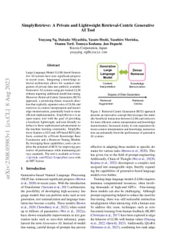 SimplyRetrieve: A Private and Lightweight Retrieval-Centric Generative
  AI Tool