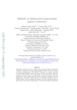 NEOLAF, an LLM-powered neural-symbolic cognitive architecture