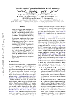Collective Human Opinions in Semantic Textual Similarity