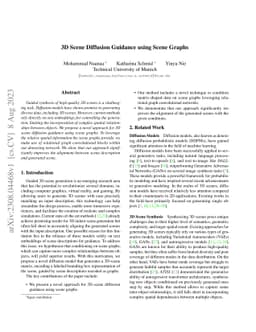 3D Scene Diffusion Guidance using Scene Graphs