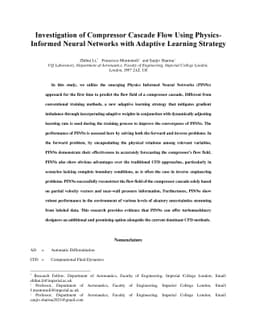 Investigation of Compressor Cascade Flow Using Physics- Informed Neural
  Networks with Adaptive Learning Strategy