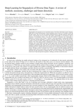 Deep Learning for Steganalysis of Diverse Data Types: A review of
  methods, taxonomy, challenges and future directions