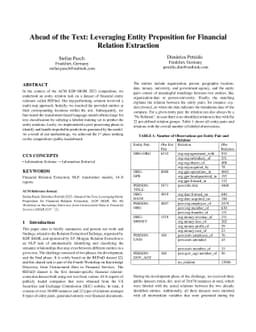 Ahead of the Text: Leveraging Entity Preposition for Financial Relation
  Extraction