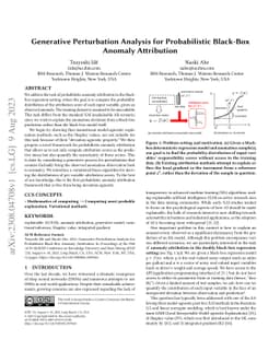 Generative Perturbation Analysis for Probabilistic Black-Box Anomaly
  Attribution