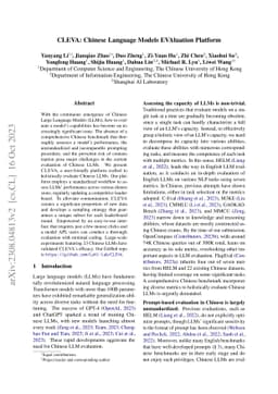 CLEVA: Chinese Language Models EVAluation Platform