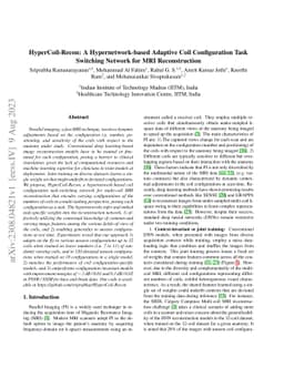 HyperCoil-Recon: A Hypernetwork-based Adaptive Coil Configuration Task
  Switching Network for MRI Reconstruction
