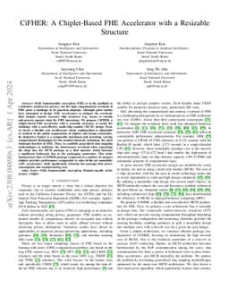 CiFHER: A Chiplet-Based FHE Accelerator with a Resizable Structure