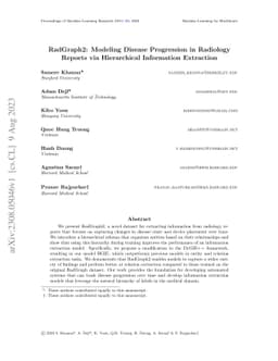RadGraph2: Modeling Disease Progression in Radiology Reports via
  Hierarchical Information Extraction