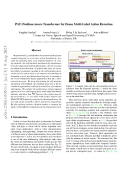 PAT: Position-Aware Transformer for Dense Multi-Label Action Detection