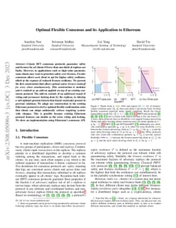 Optimal Flexible Consensus and its Application to Ethereum