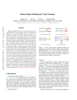 Robust Object Modeling for Visual Tracking