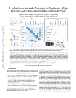 A Unified Interactive Model Evaluation for Classification, Object
  Detection, and Instance Segmentation in Computer Vision