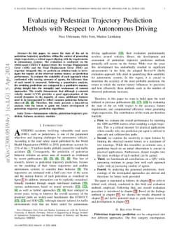 Evaluating Pedestrian Trajectory Prediction Methods with Respect to
  Autonomous Driving