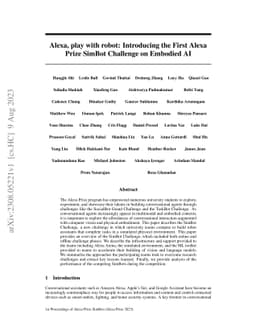 Alexa, play with robot: Introducing the First Alexa Prize SimBot
  Challenge on Embodied AI