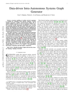 Data-driven Intra-Autonomous Systems Graph Generator