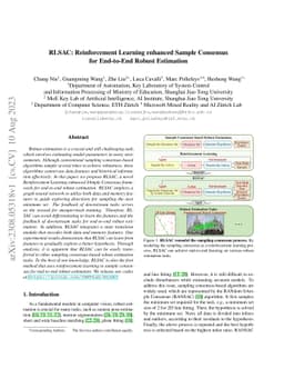 RLSAC: Reinforcement Learning enhanced Sample Consensus for End-to-End
  Robust Estimation