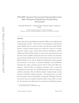 GPLaSDI: Gaussian Process-based Interpretable Latent Space Dynamics
  Identification through Deep Autoencoder