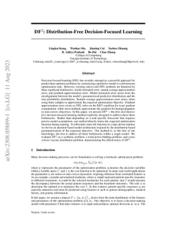 DF2: Distribution-Free Decision-Focused Learning