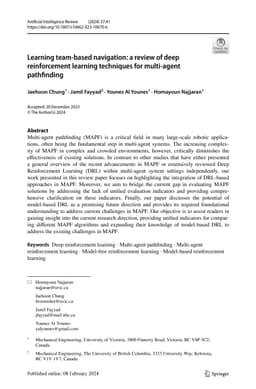 Learning Team-Based Navigation: A Review of Deep Reinforcement Learning
  Techniques for Multi-Agent Pathfinding