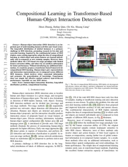 Compositional Learning in Transformer-Based Human-Object Interaction
  Detection