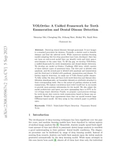 YOLOrtho -- A Unified Framework for Teeth Enumeration and Dental Disease
  Detection