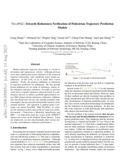 TrajPAC: Towards Robustness Verification of Pedestrian Trajectory
  Prediction Models