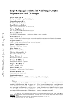 Large Language Models and Knowledge Graphs: Opportunities and Challenges
