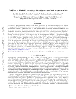 CATS v2: Hybrid encoders for robust medical segmentation