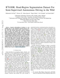 R2S100K: Road-Region Segmentation Dataset For Semi-Supervised Autonomous
  Driving in the Wild