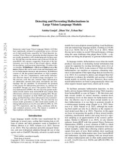 Detecting and Preventing Hallucinations in Large Vision Language Models