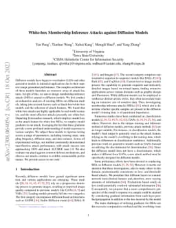 White-box Membership Inference Attacks against Diffusion Models