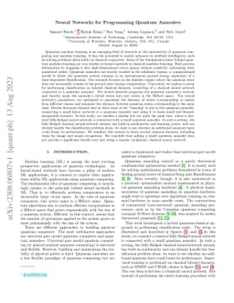 Neural Networks for Programming Quantum Annealers