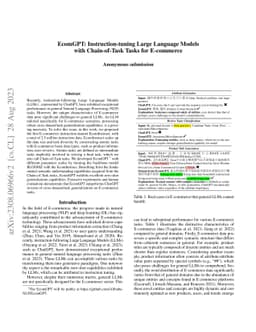 EcomGPT: Instruction-tuning Large Language Models with Chain-of-Task
  Tasks for E-commerce