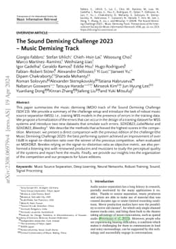 The Sound Demixing Challenge 2023 $\unicode{x2013}$ Music Demixing Track